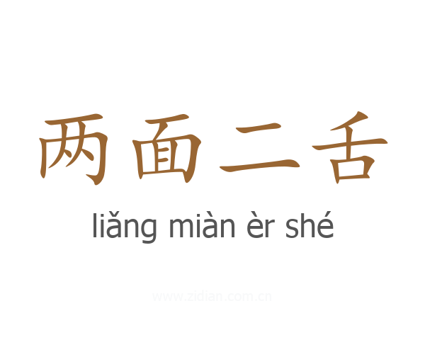 两面二舌