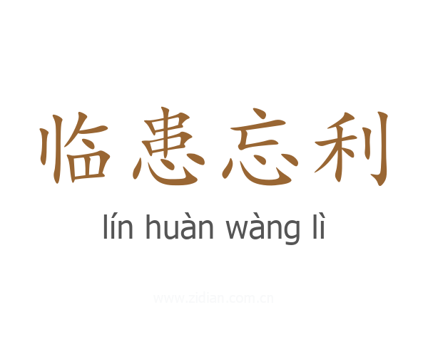 临患忘利
