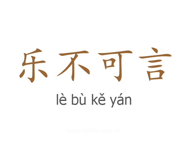 乐不可言
