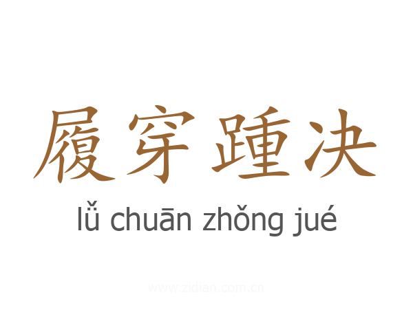 履穿踵决