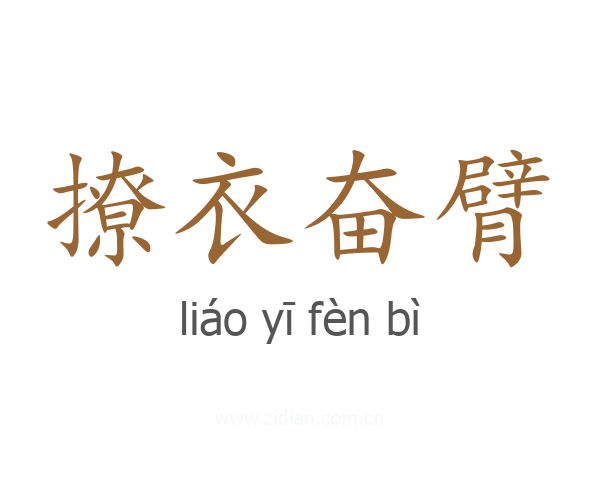 撩衣奋臂