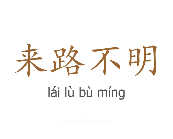 来路不明