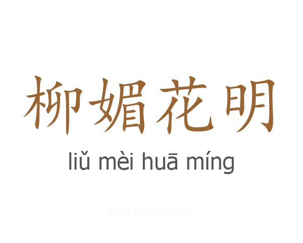 柳媚花明