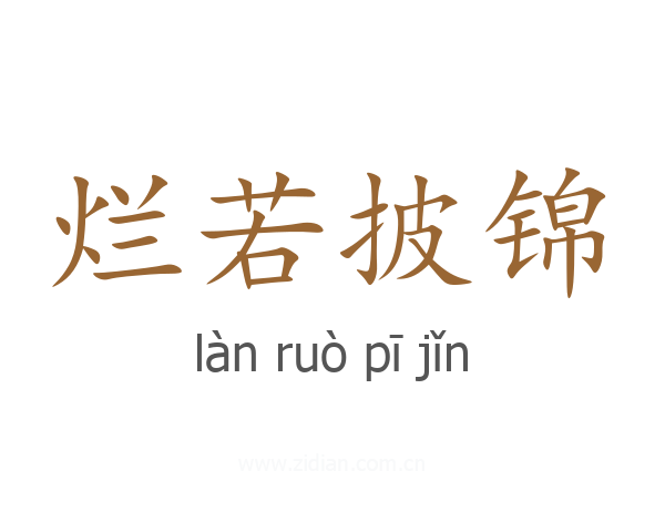 烂若披锦