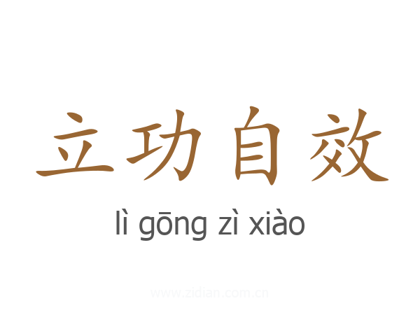 立功自效