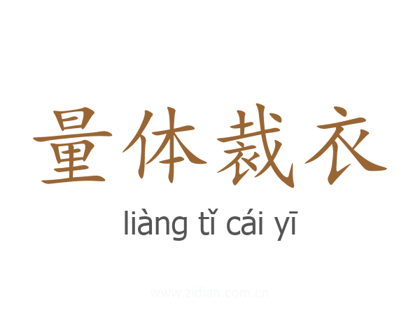 量体裁衣