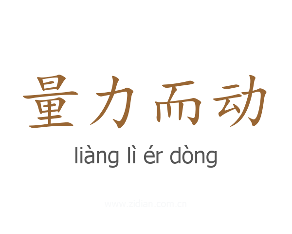 量力而动