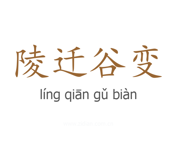 陵迁谷变
