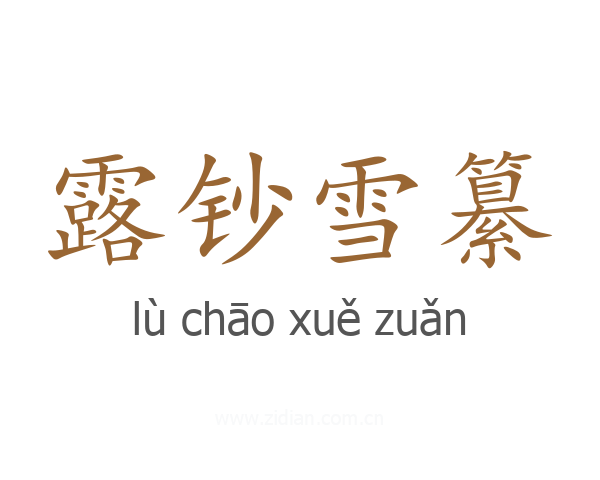 露钞雪纂