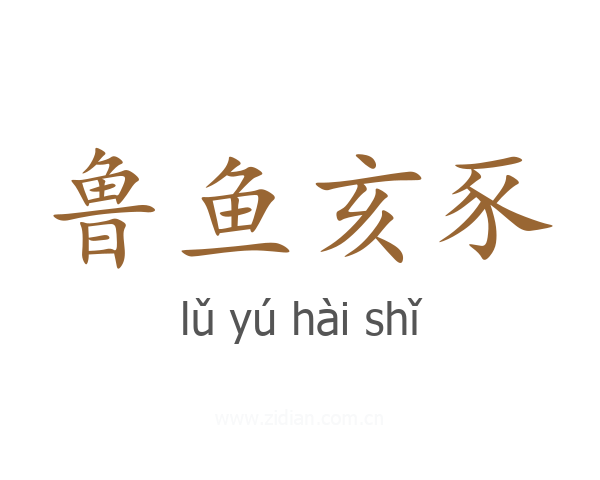 鲁鱼亥豕