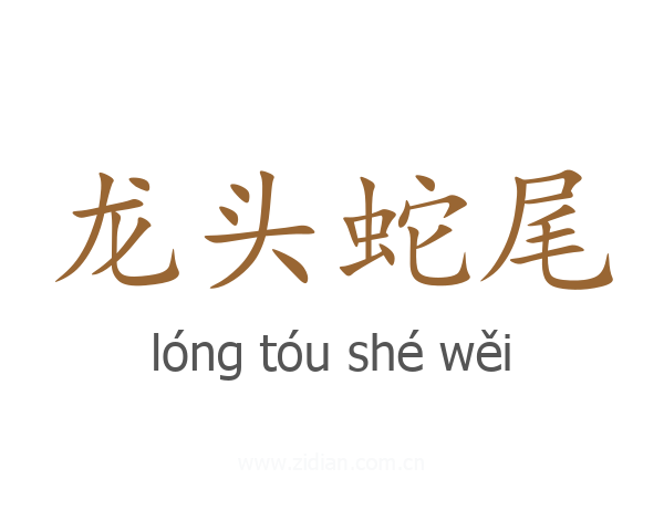 龙头蛇尾