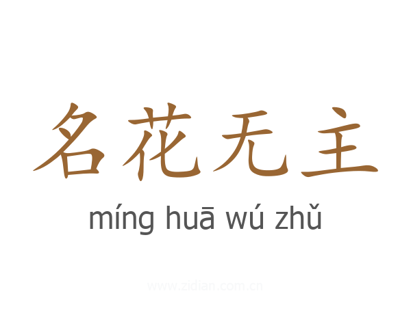 名花无主