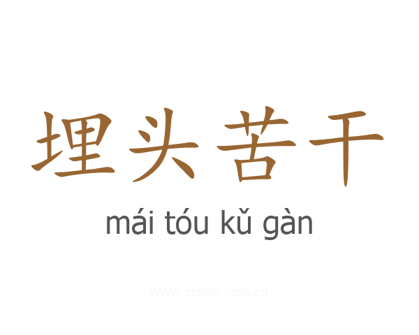 埋头苦干