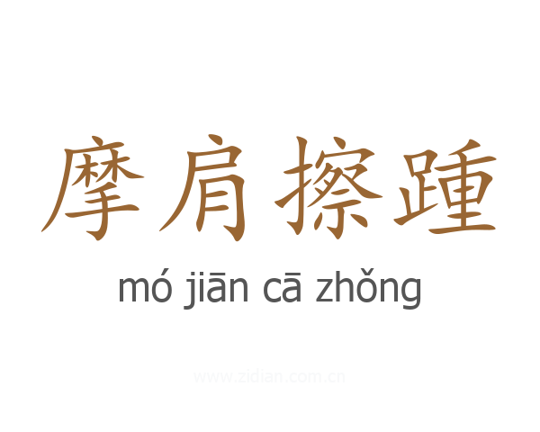 摩肩擦踵
