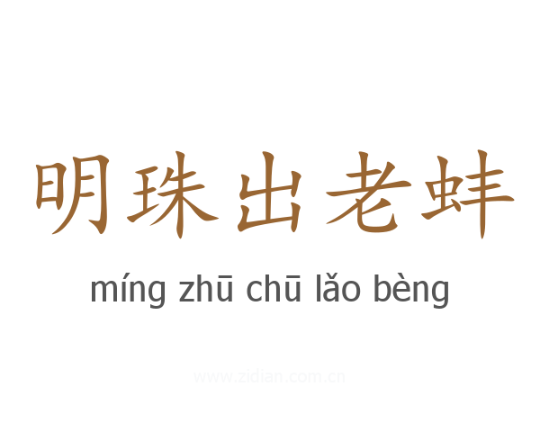 明珠出老蚌