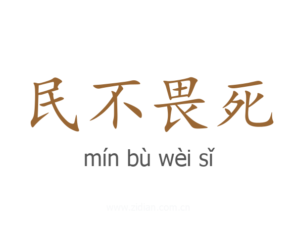 民不畏死