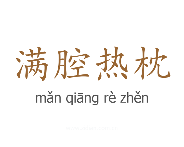 满腔热枕