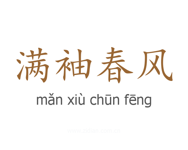 满袖春风