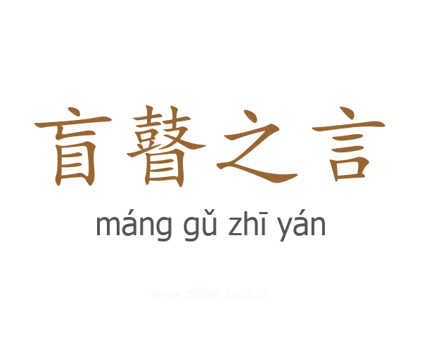 盲瞽之言