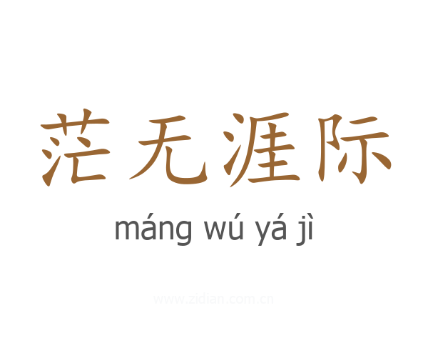 茫无涯际