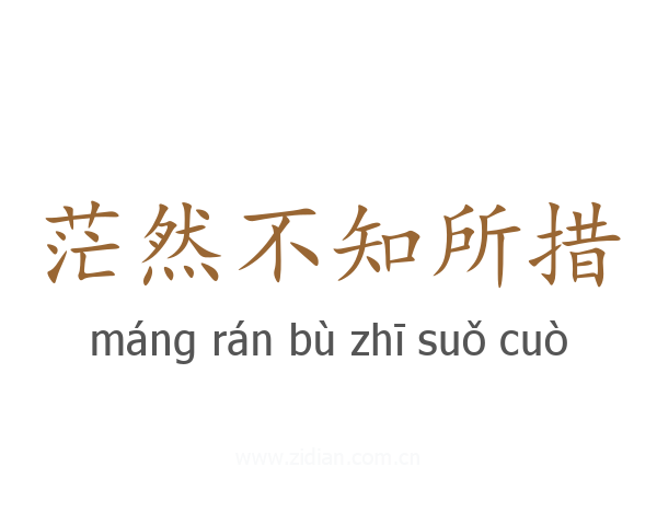 茫然不知所措