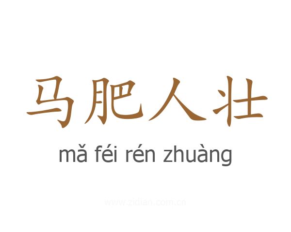 马肥人壮