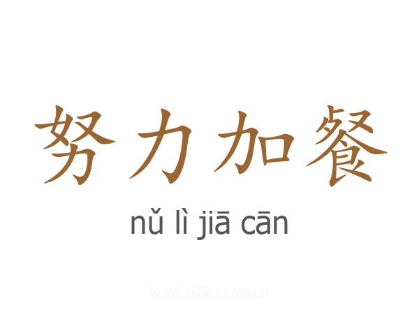努力加餐