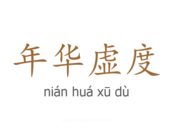 年华虚度