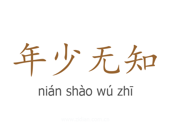 年少无知