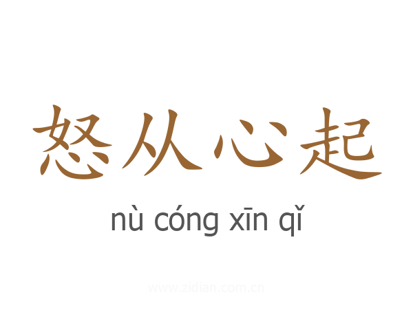 怒从心起