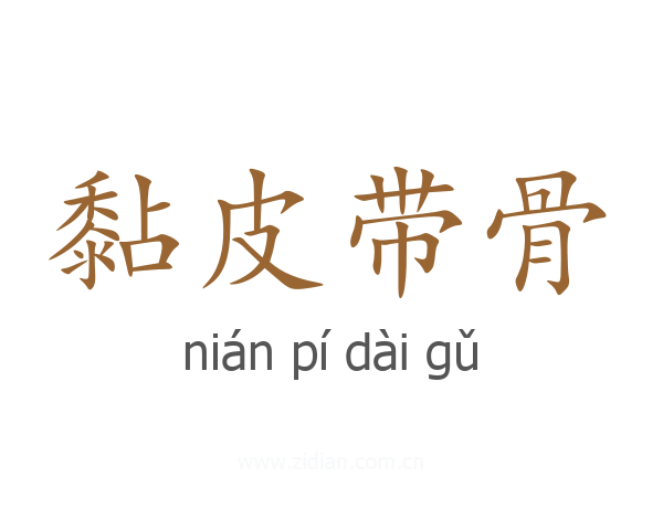 黏皮带骨