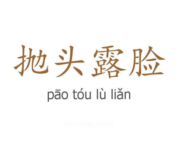 抛头露脸