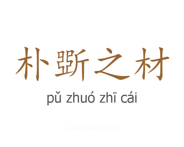 朴斲之材