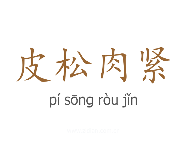 皮松肉紧