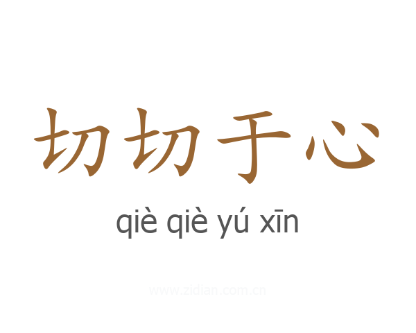切切于心