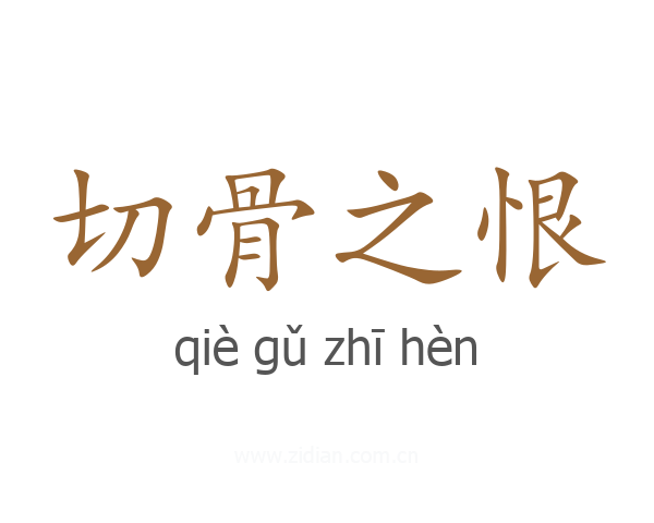 切骨之恨