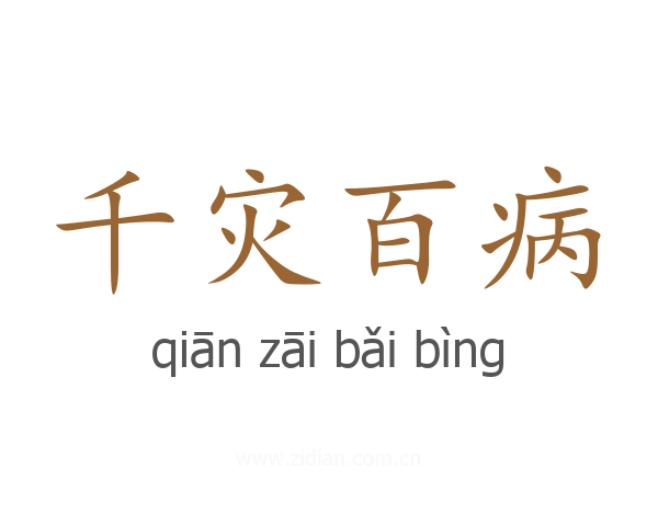 千灾百病