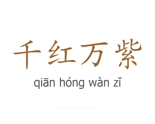 千红万紫