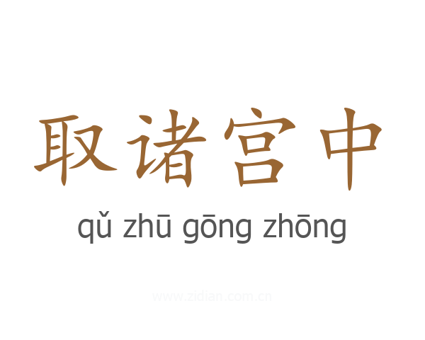 取诸宫中