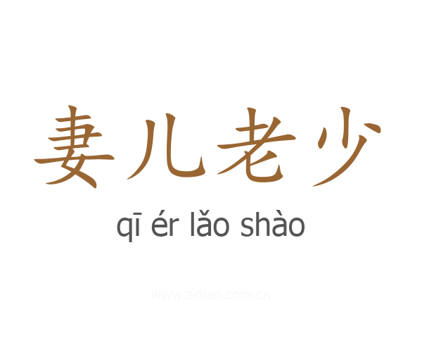妻儿老少