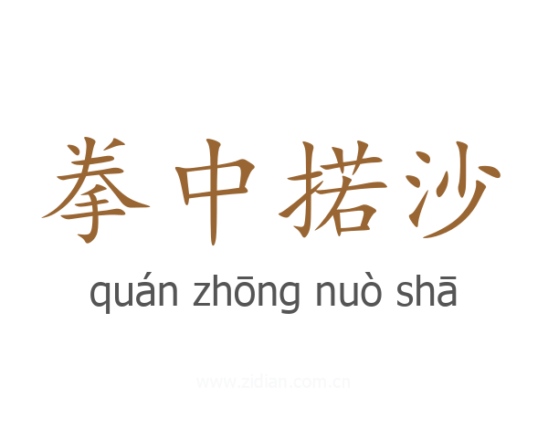 拳中掿沙