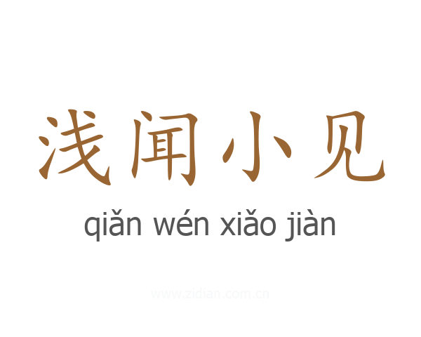 浅闻小见