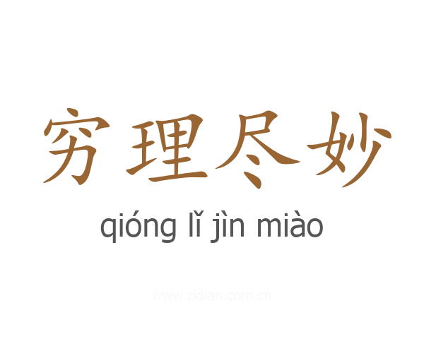穷理尽妙