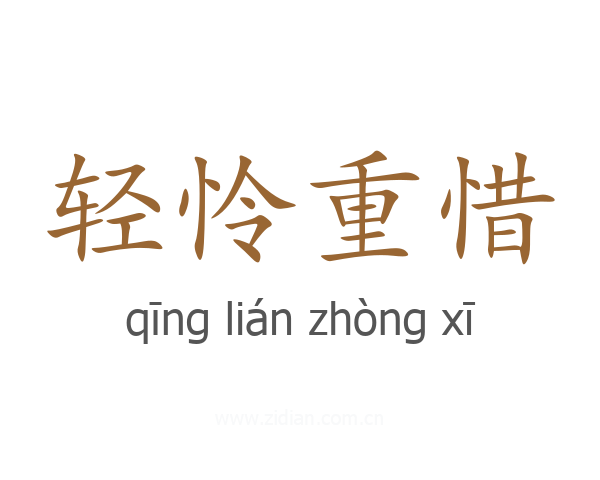 轻怜重惜