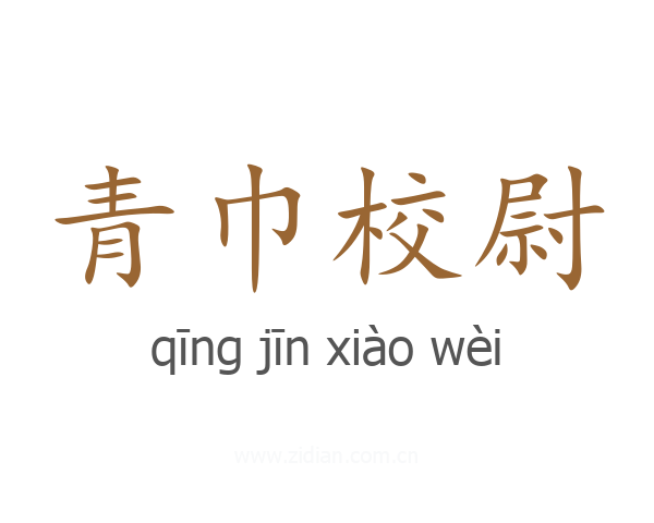 青巾校尉