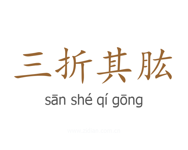 三折其肱