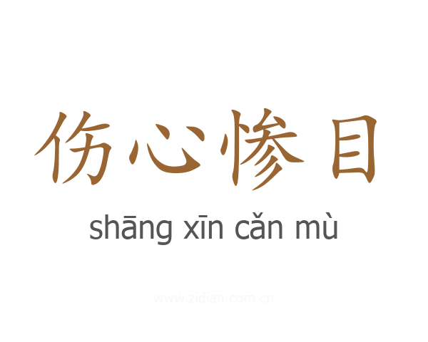 伤心惨目