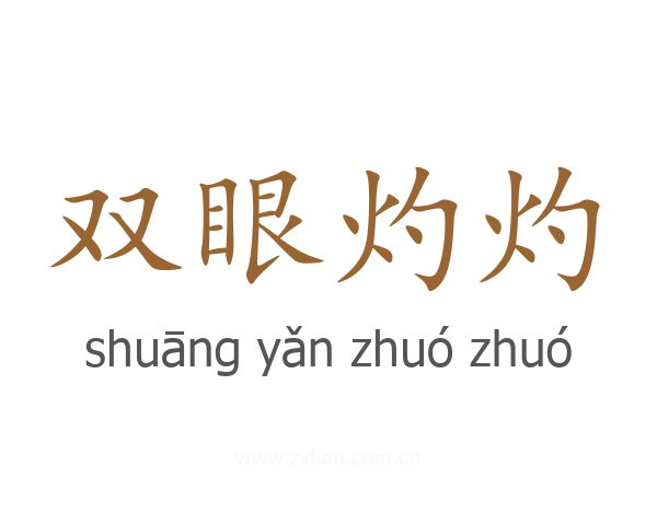 双眼灼灼