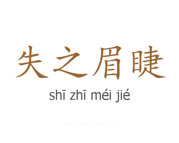 失之眉睫