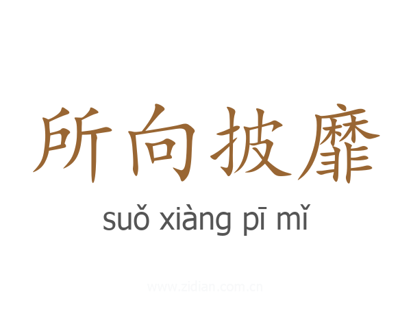 所向披靡